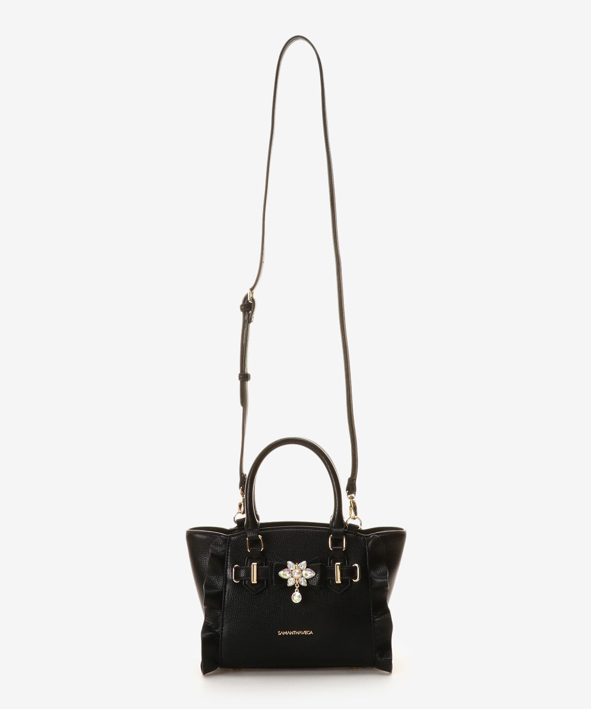 Samantha Vega「ビジューリボンフラッター(ミニ)」|ショルダー・メッセンジャー|