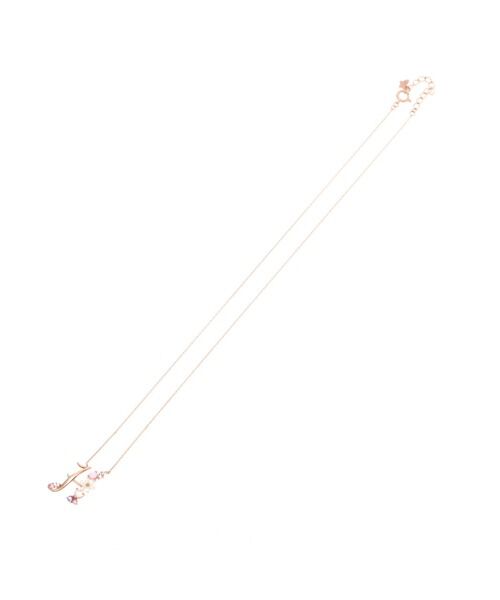 Samantha Tiara「K18 SPG フラワーレターズイニシャルネックレス 大 (H)」|ネックレス|