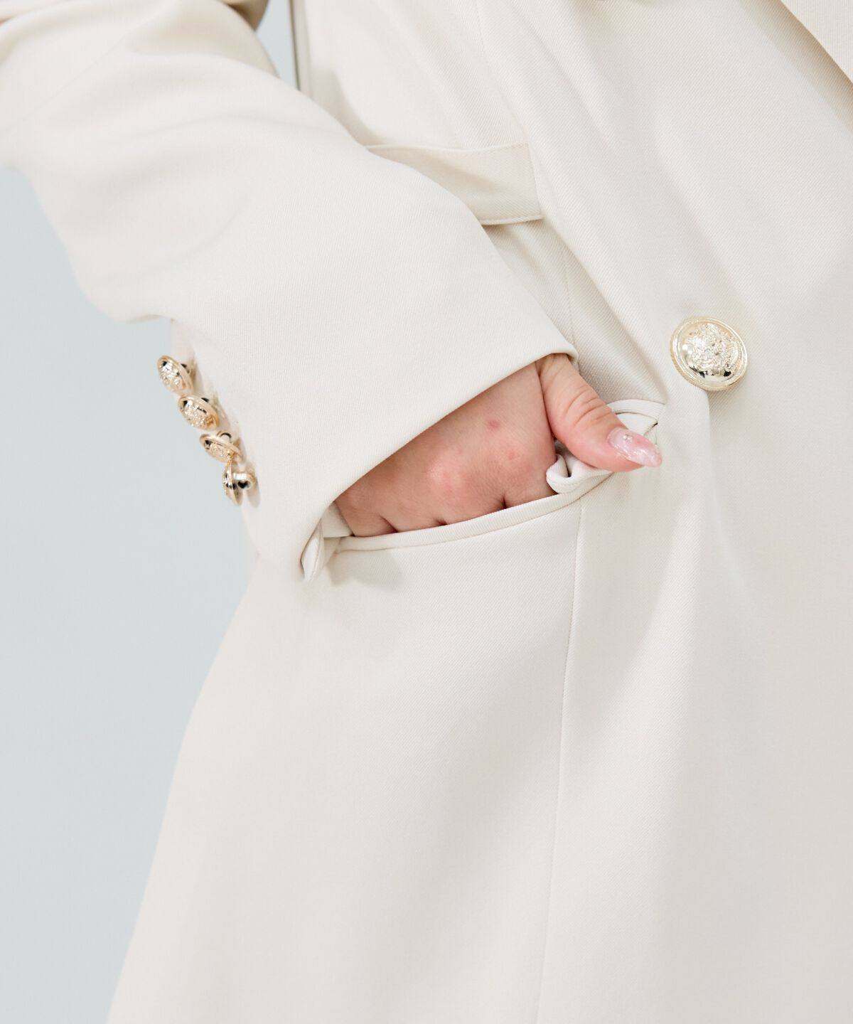 REDYAZEL「サイドベルトダブルジャケット」|テーラードジャケット|