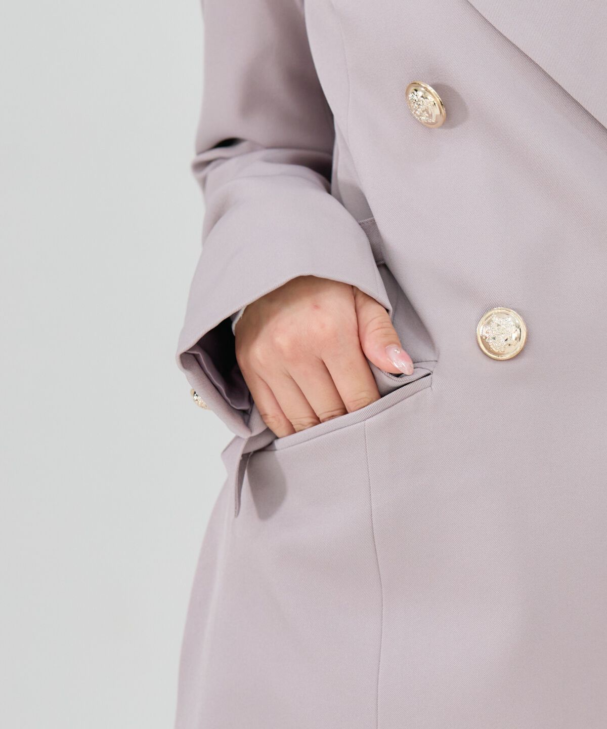 REDYAZEL「サイドベルトダブルジャケット」|テーラードジャケット|