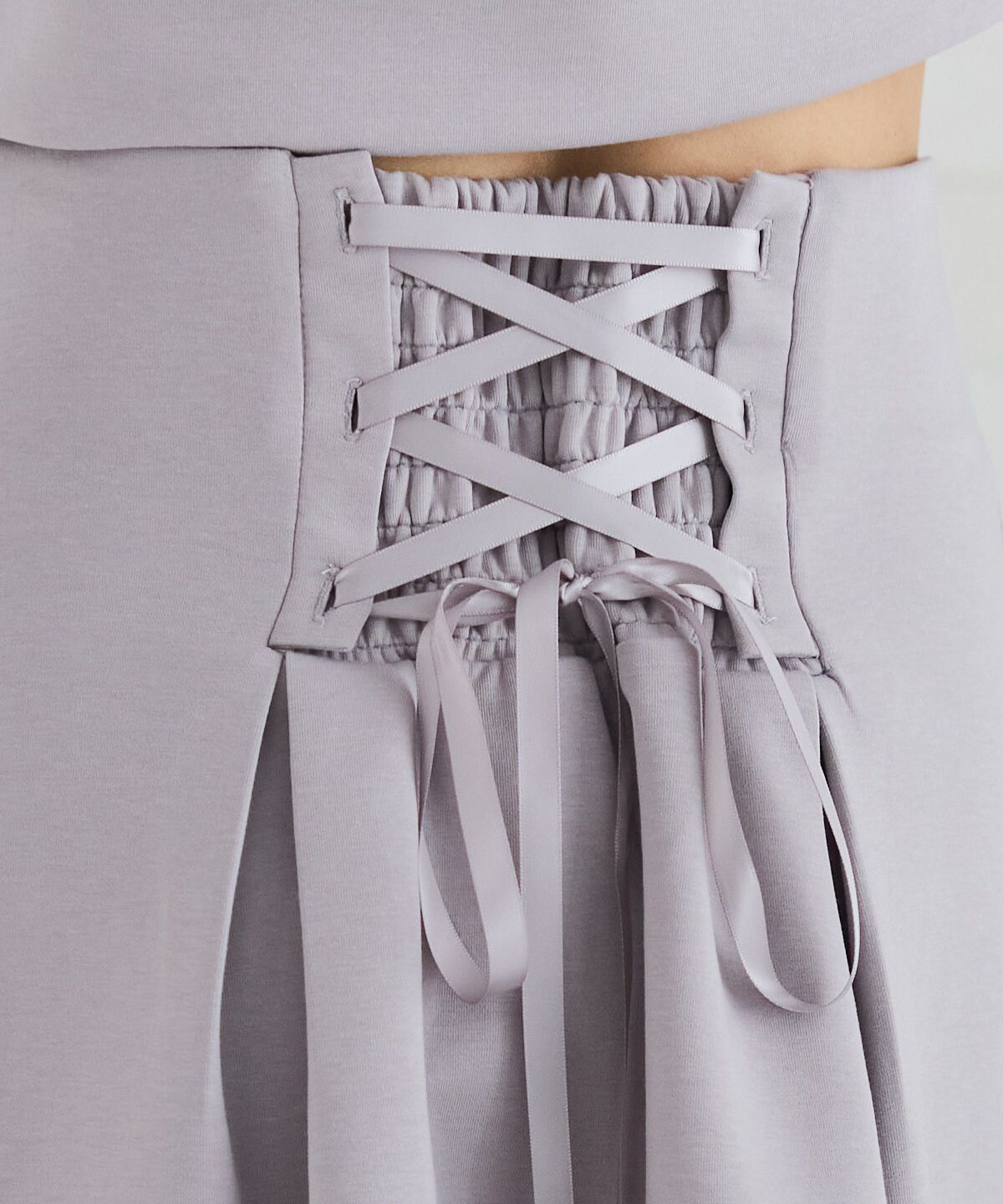 REDYAZEL「レースアップフレアミニスカート」|フレア|