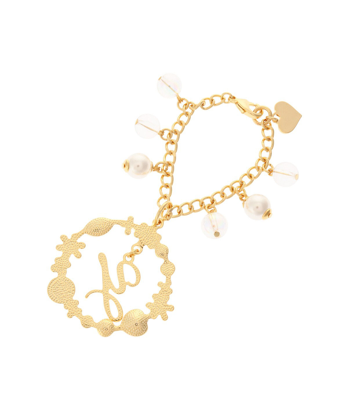 Samantha Thavasa Petit Choice「フラワーイニシャル バッグチャーム Y」|チャーム・キーホルダー|