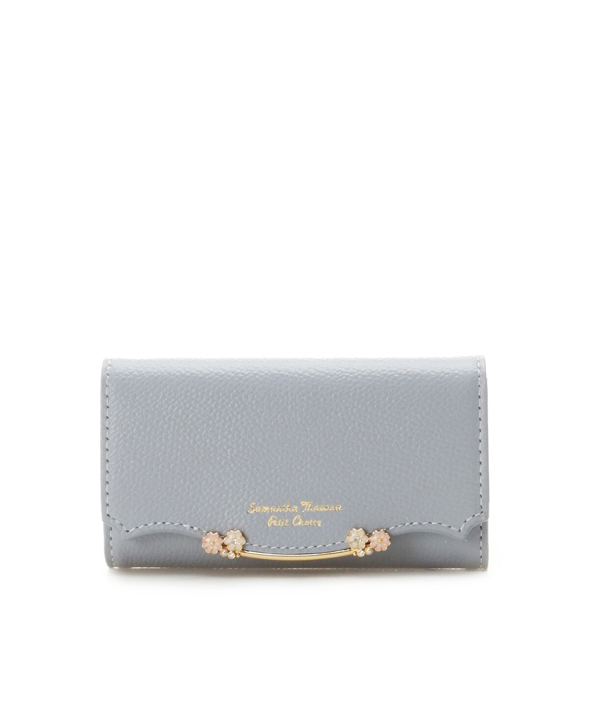 Samantha Thavasa Petit Choice「サイドフラワーバー キーケース」|キーケース|ダルブルー