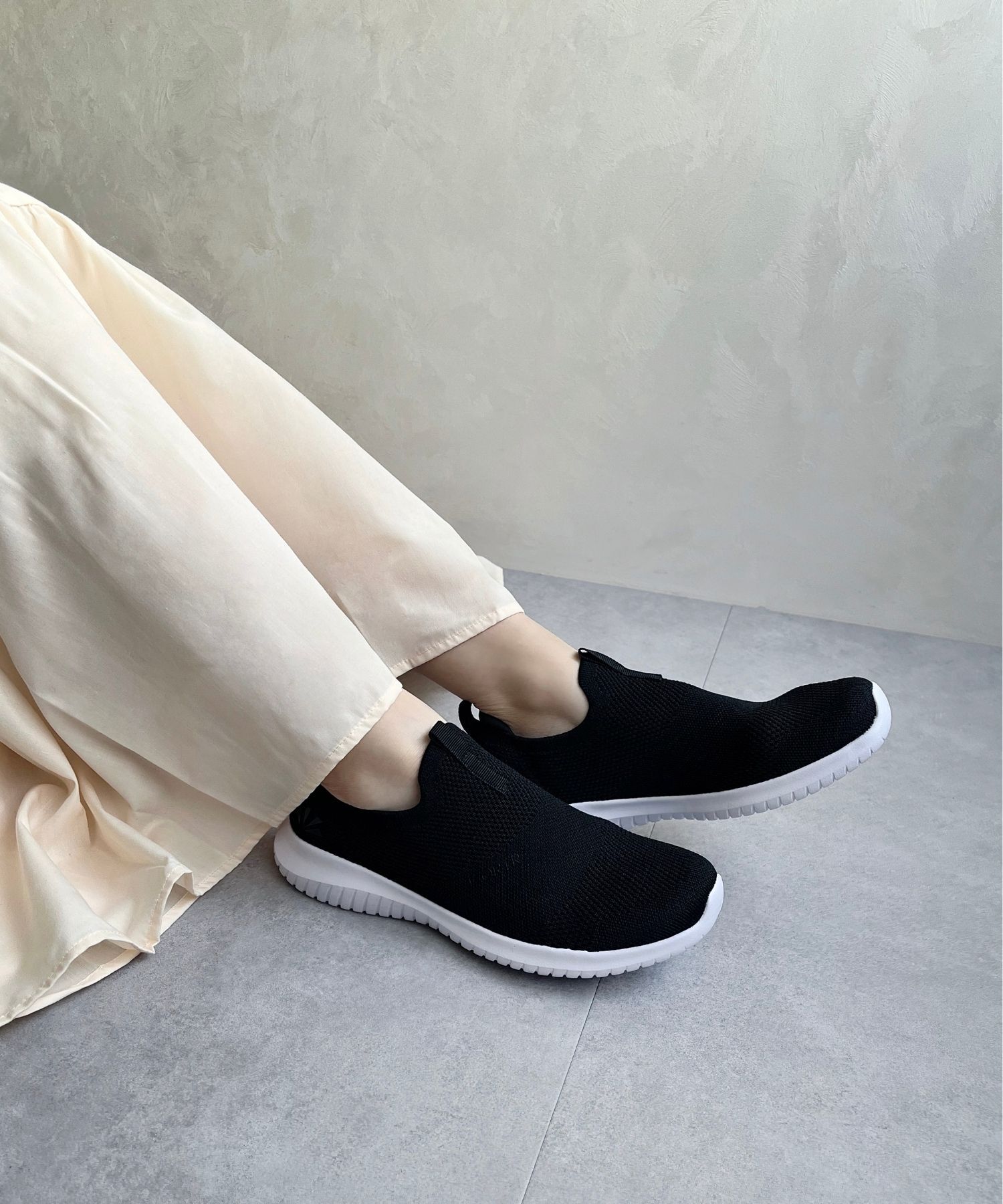 ORiental TRaffic「【累計19万足突破 】 ニット スニーカー /3709 柔らかい 伸縮性 軽量」|スニーカー|