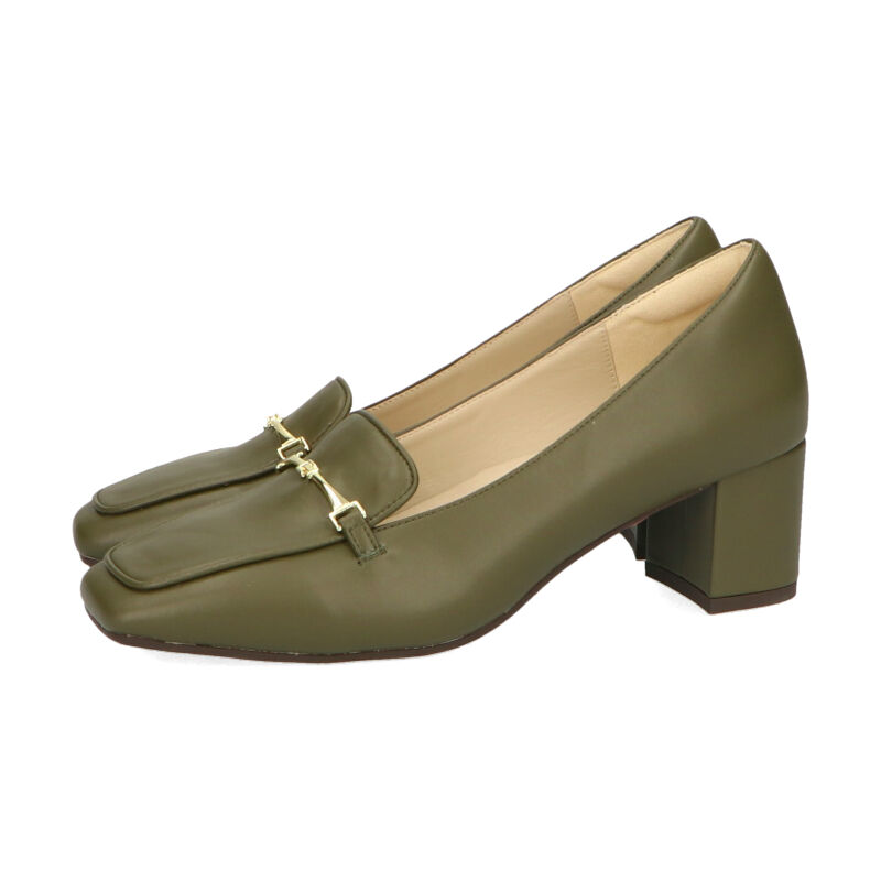 ORiental TRaffic「【跳べるパンプス/シリーズ累計１５０万足突破】ビットモチーフ/R-3207 ヒール ローファー」|パンプス|