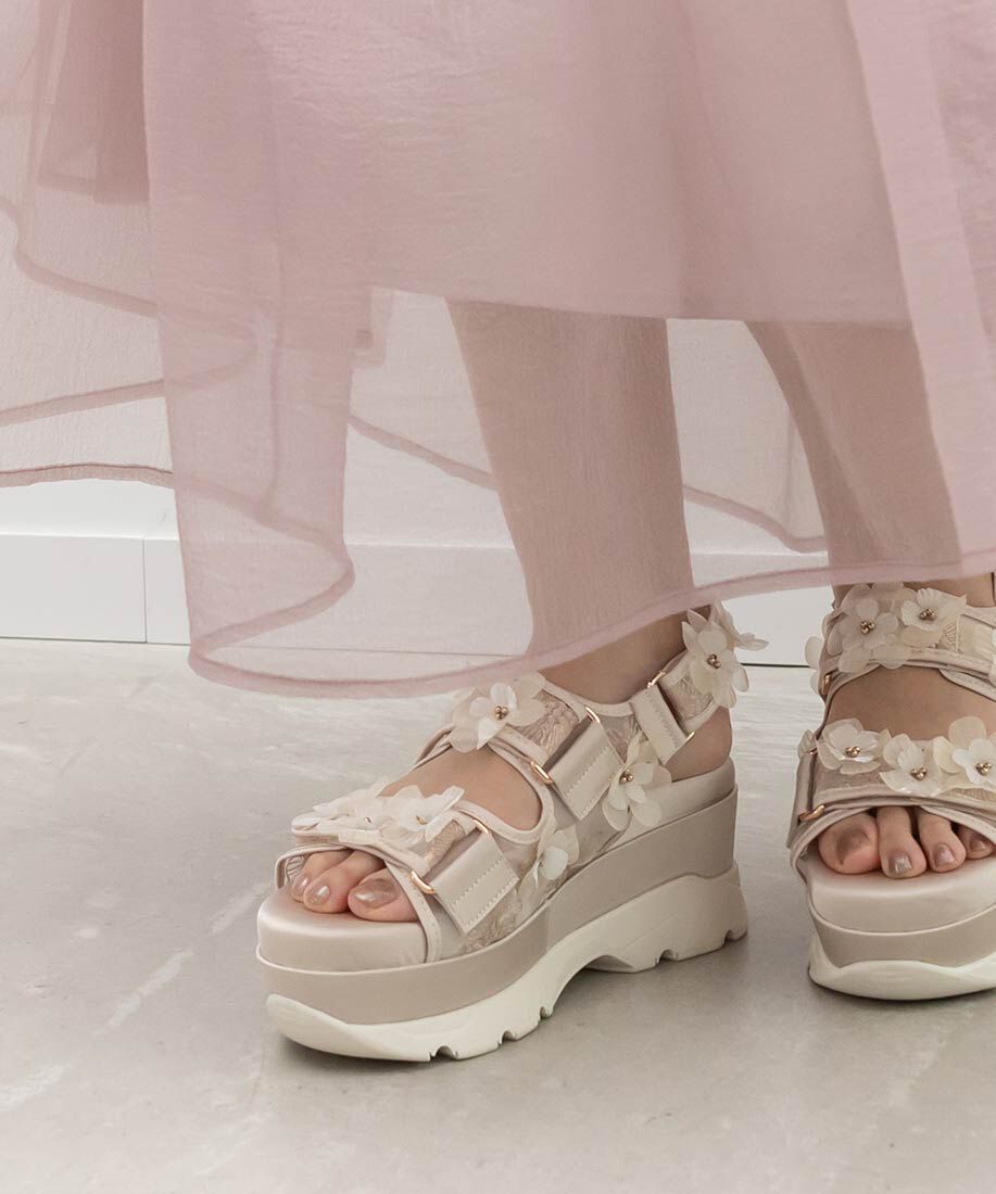  「フラワースポーツサンダル」|サンダル|