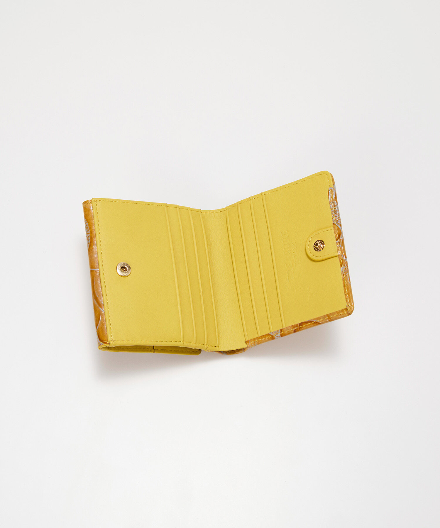 TOPKAPI BREATH「【TREASURE TOPKAPI】ローズエンボス ツヤ レザー 二つ折り財布」|財布|