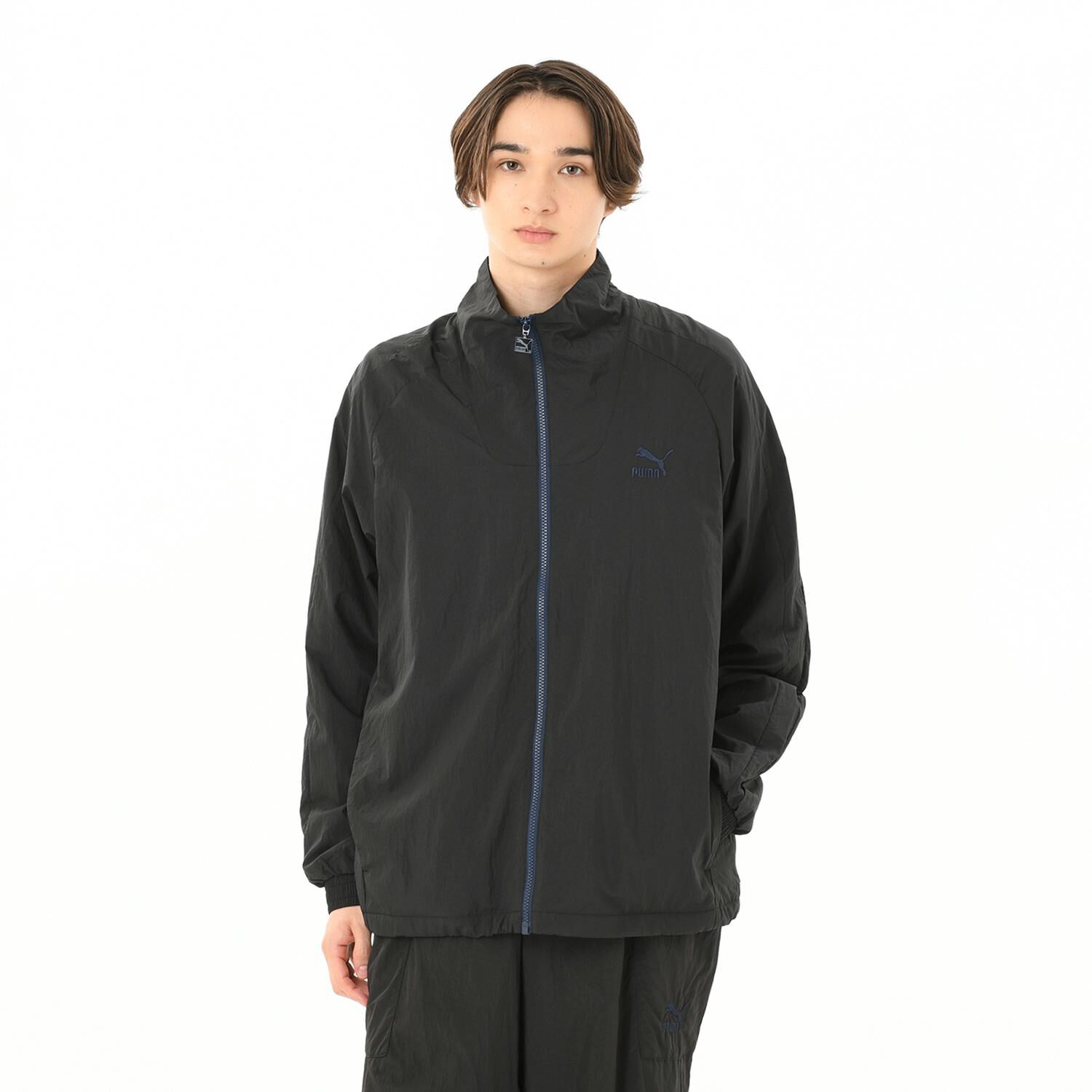 PUMA「【PUMA ｳｪｱ】M T7 WOVEN JACKET」|ポロシャツ|ブラック