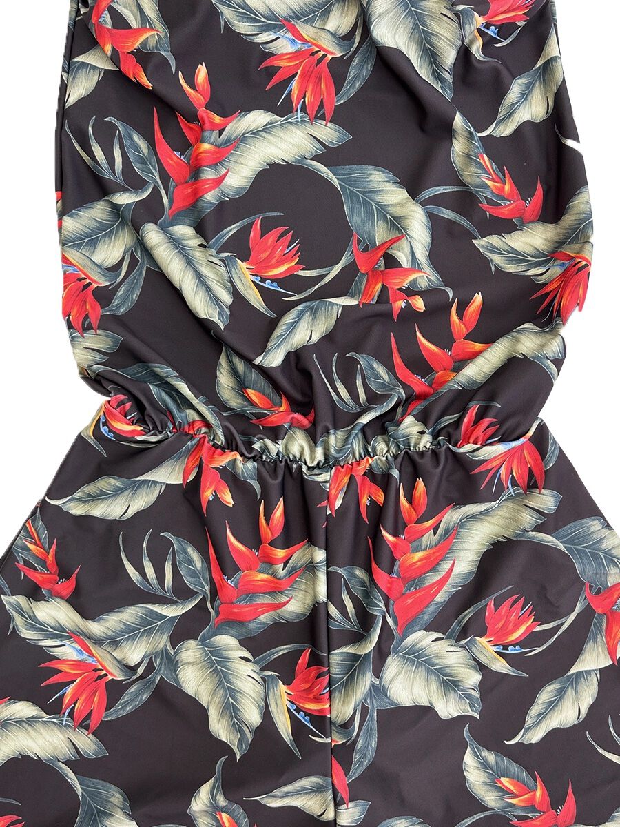 Riberce「トロピカル柄オールインワン水着」|コンビネゾン|