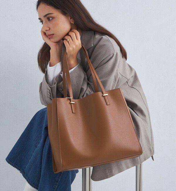 UNITED ARROWS green label relaxing「【WEB限定】ワンポイント シンプル トートバッグ（ソフトPCバッグ付） / A4 / 通勤」|トートバッグ|