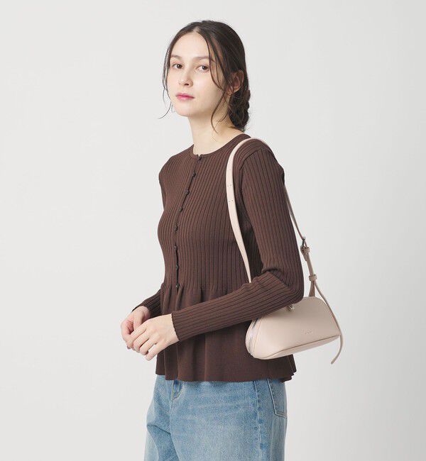 BEAUTY&YOUTH UNITED ARROWS「【WEB限定 Wardrobe DAILY MINIMAL】ペプラム2WAY リブニットプルオーバー ウォッシャブル」|ニット・セーター|