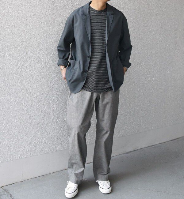 SHIPS any「SHIPS any:〈接触冷感/遮熱等〉ハイブリッドリネン リラックス ジャケット (セットアップ対応)25SS◇」|テーラードジャケット|