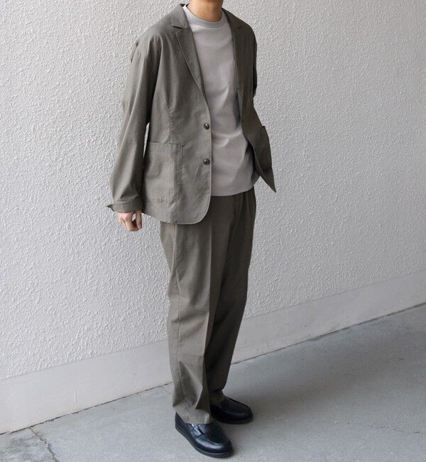 SHIPS any「SHIPS any:〈接触冷感/遮熱等〉ハイブリッドリネン リラックス ジャケット (セットアップ対応)25SS◇」|テーラードジャケット|