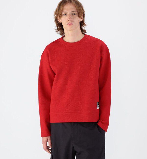 CABaN「CABaN ウールコットンダブルフェイス クルーネックプルオーバー」|スウェット・ジャージ|