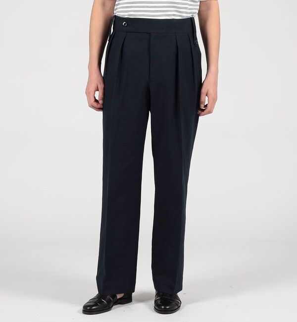 TOMORROWLAND BUYING WEAR「Tangent British army chinos リネンコットン ワイドパンツ」|スラックス|