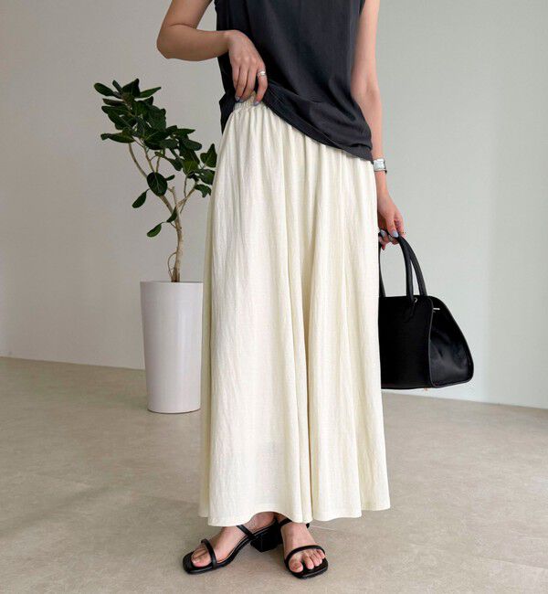 fredy emue「《セットアップ対応》タンブラー鹿の子フレアースカート」|スカート|