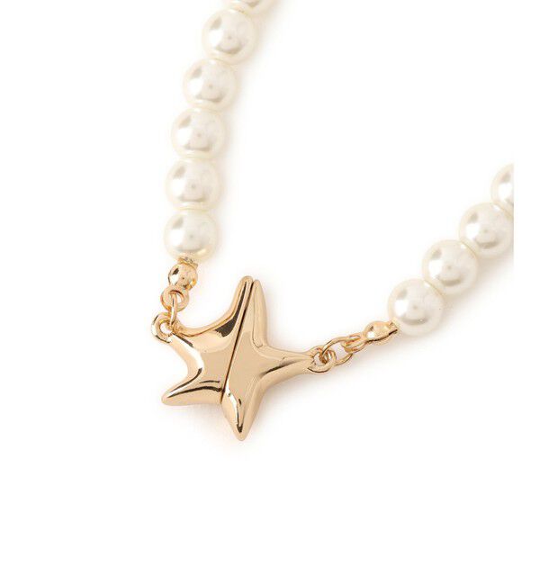 ROPE PICNIC PASSAGE「スターモチーフマグネットガラスパールネックレス」|ネックレス|