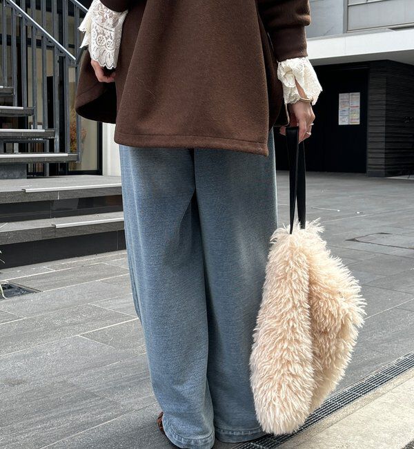  「【デニムなのにスウェット!?】デニムスウェットパンツ」|チノ|