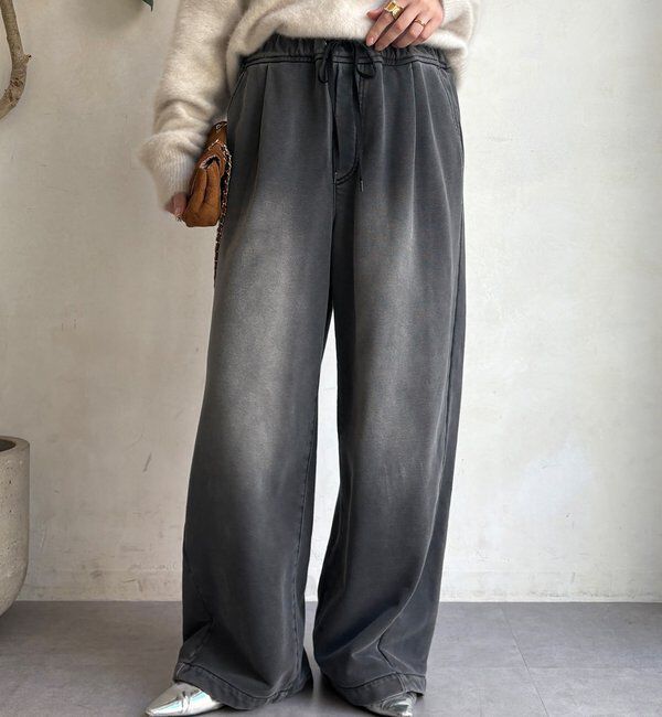  「【デニムなのにスウェット!?】デニムスウェットパンツ」|チノ|