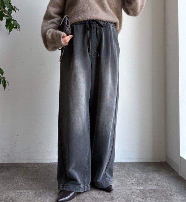 「【デニムなのにスウェット!?】デニムスウェットパンツ」|チノ|