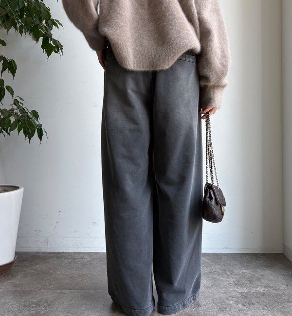  「【デニムなのにスウェット!?】デニムスウェットパンツ」|チノ|