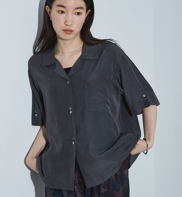 NOMINE「【セットアップ対応】ヴィンテージサテン 開襟 シャツ」|シャツ・ブラウス|
