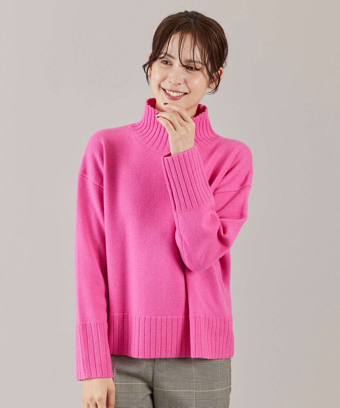 INED「ハイネックプルオーバーニット」|ニット・セーター|チェリーピン 9