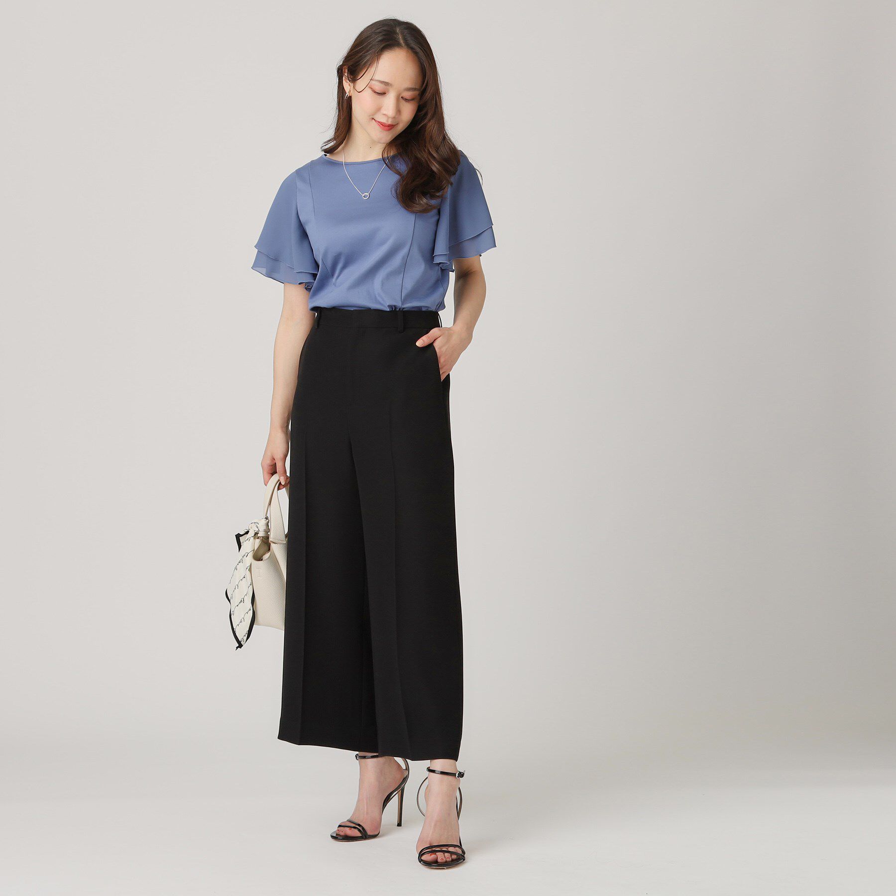 COUP DE CHANCE「【洗える／日本製】異素材組合せのジャージートップス」|Tシャツ・カットソー|