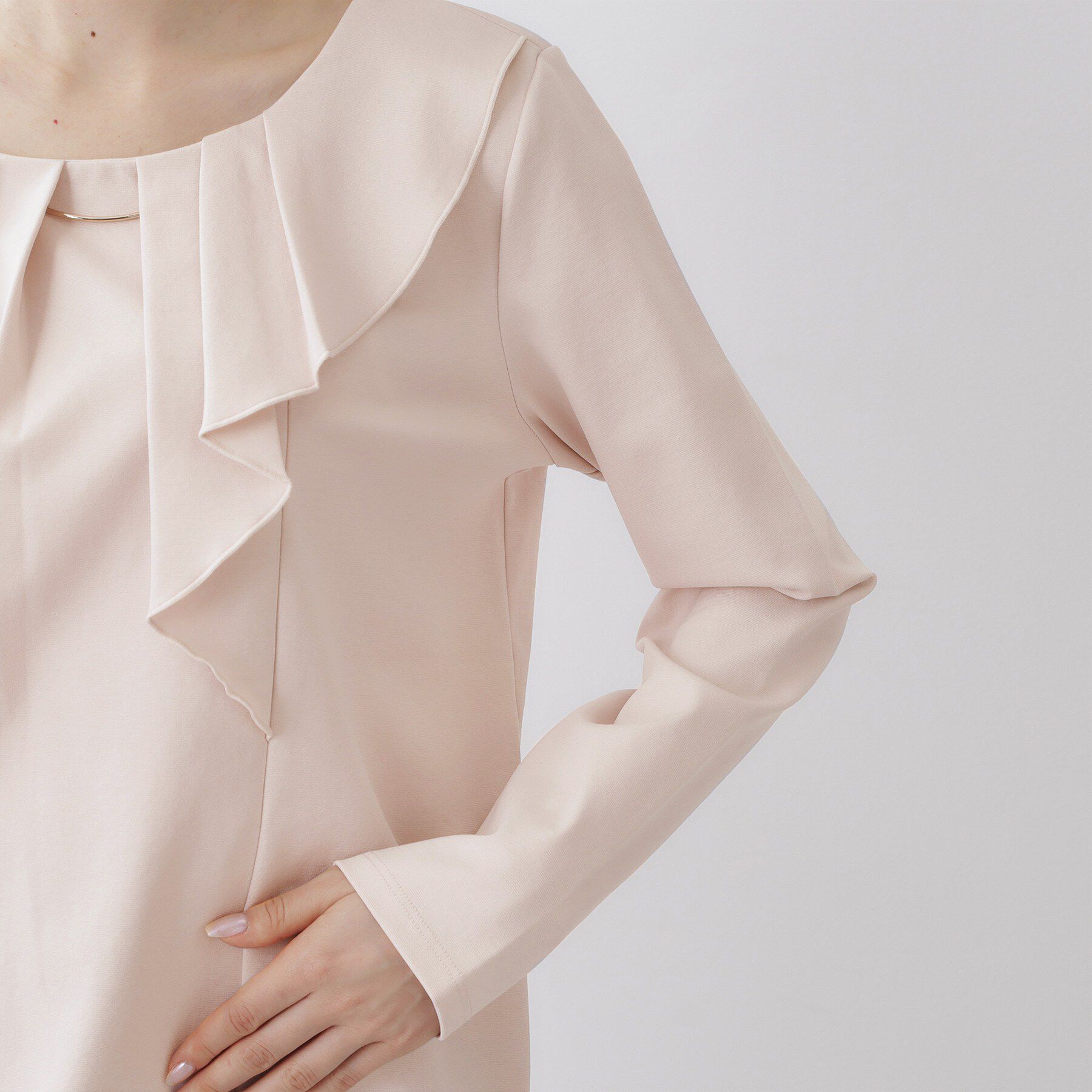 index「アシメタックフリルバートップス【洗濯機OK】」|Tシャツ・カットソー|