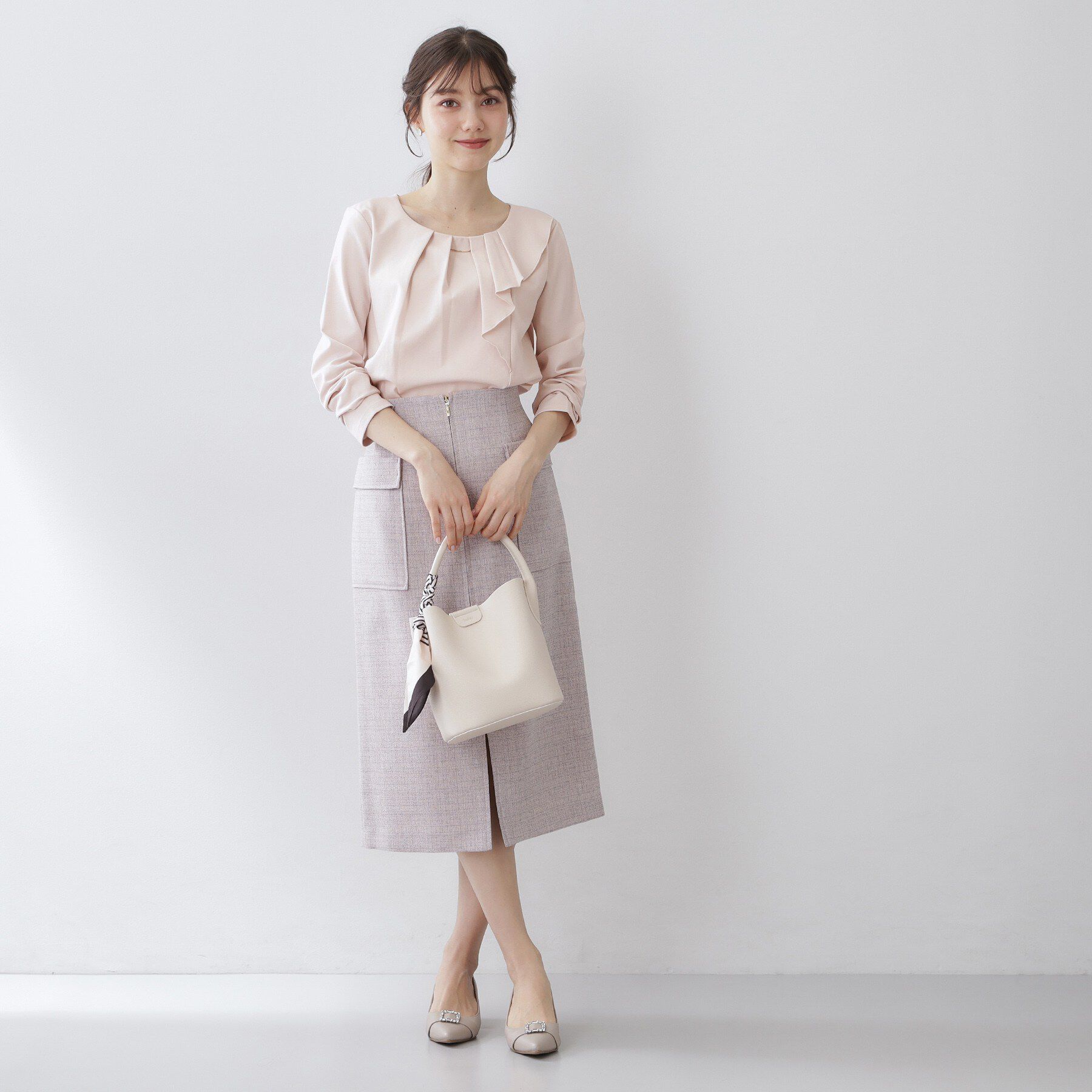 index「アシメタックフリルバートップス【洗濯機OK】」|Tシャツ・カットソー|