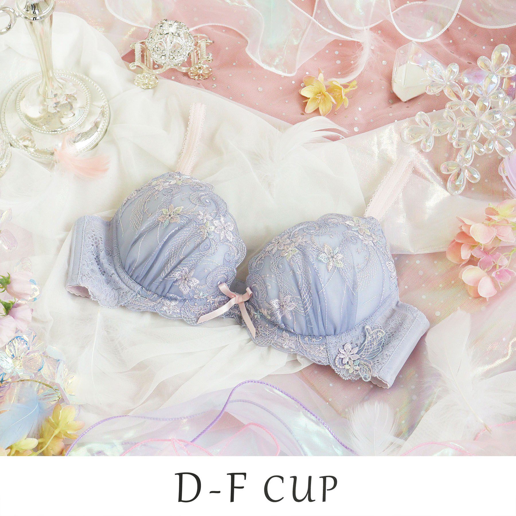 Risa Magli「コリンナ ブラジャー (D-F) ＜リサマリミラクル谷間ブラ＞」|インナー|パープル(083)