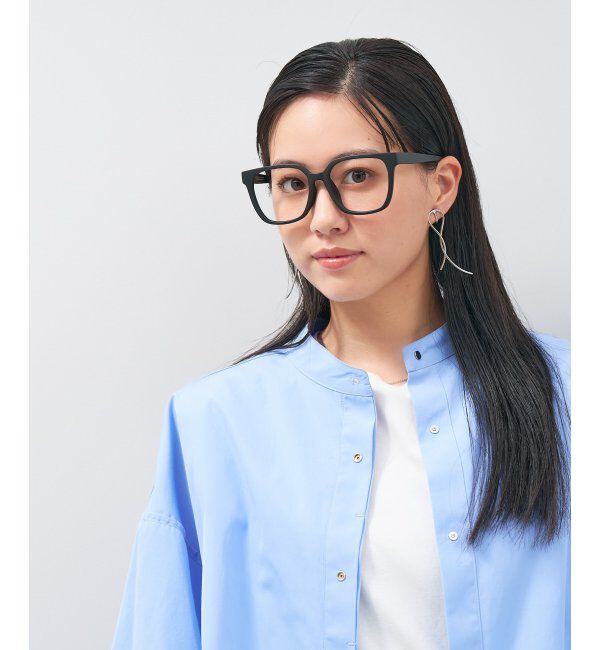  「ウェリントン型 メガネ│プラスチックフレーム│大きめ 小顔効果 ビッグシェイプ｜ レンズ交換券付」|メガネ|