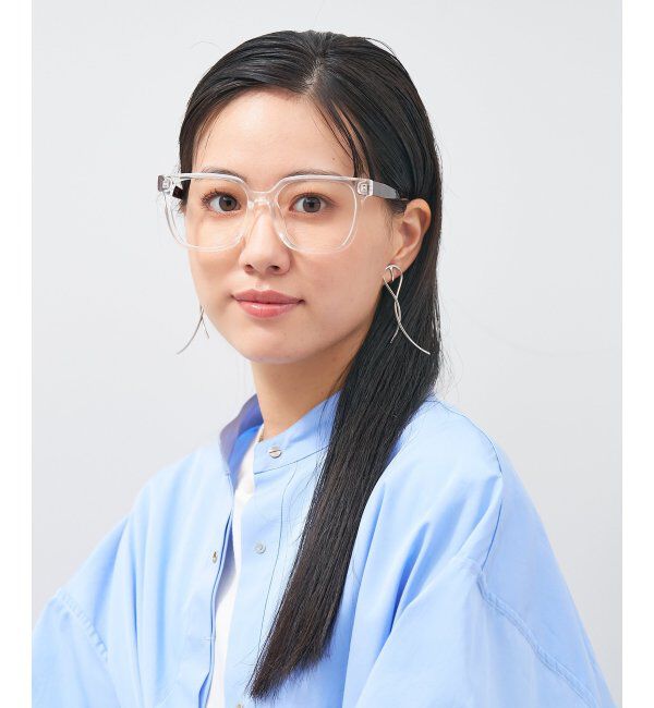  「ウェリントン型 メガネ│プラスチックフレーム│大きめ 小顔効果 ビッグシェイプ｜ レンズ交換券付」|メガネ|