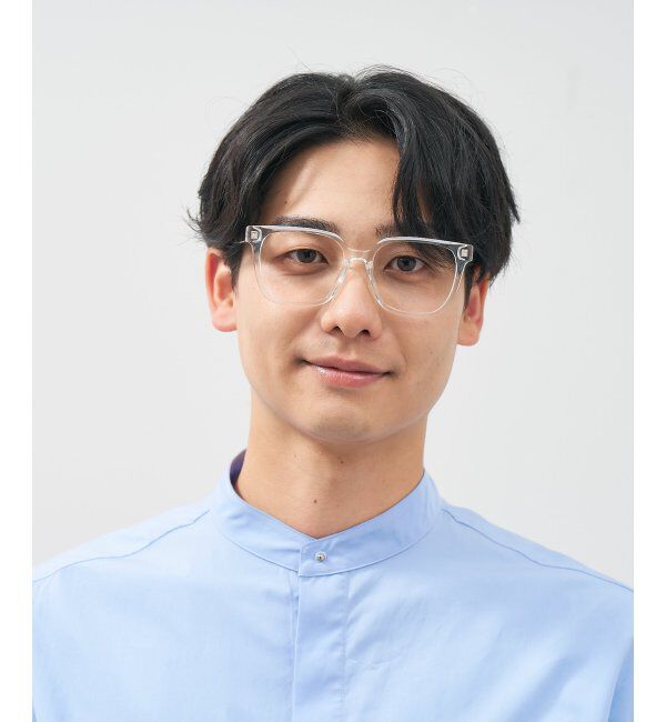  「ウェリントン型 メガネ│プラスチックフレーム│大きめ 小顔効果 ビッグシェイプ｜ レンズ交換券付」|メガネ|