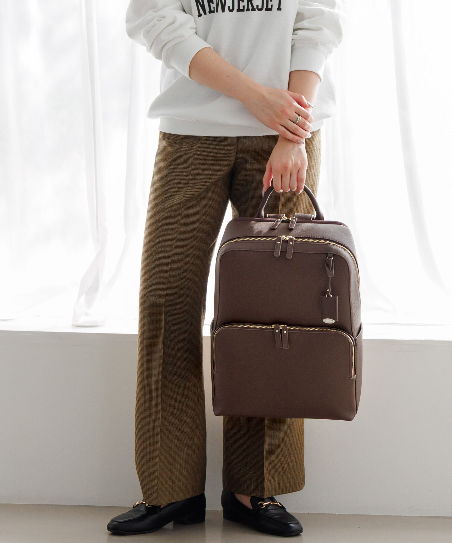 Jewelna Rose「Jewelna Rose リュックサック フレイヤ・リュック2 A4  14.0インチ PC収納 通勤 16142」|リュック|