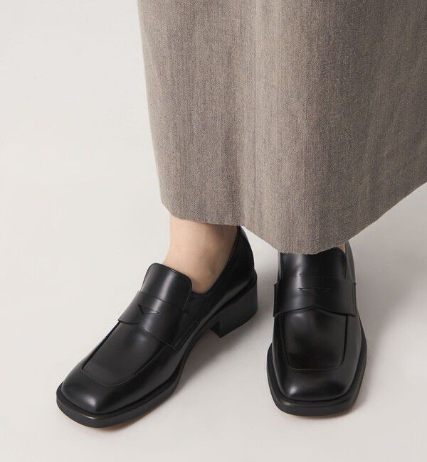 ODETTE E ODILE「スクエアマニッシュローファー フラット40&uarr;」|ローファー|