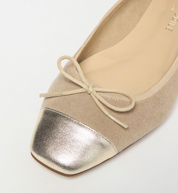 ODETTE E ODILE「【WEB限定】バレエコンビスクエア フラット10■&uarr;」|バレエシューズ|