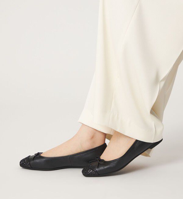 ODETTE E ODILE「【WEB限定】バレエコンビスクエア フラット10■&uarr;」|バレエシューズ|