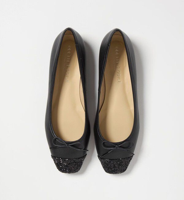 ODETTE E ODILE「【WEB限定】バレエコンビスクエア フラット10■&uarr;」|バレエシューズ|