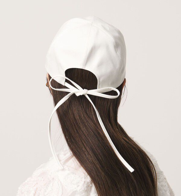 UNITED ARROWS「コットン バックリボン キャップ UV」|キャップ・キャスケット|