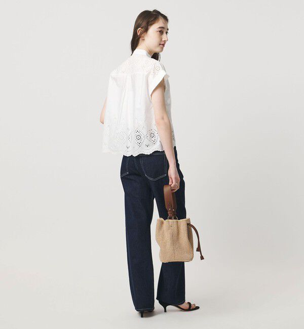 UNITED ARROWS「＜TICCA＞レース フレンチスリーブ シャツ」|シャツ・ブラウス|