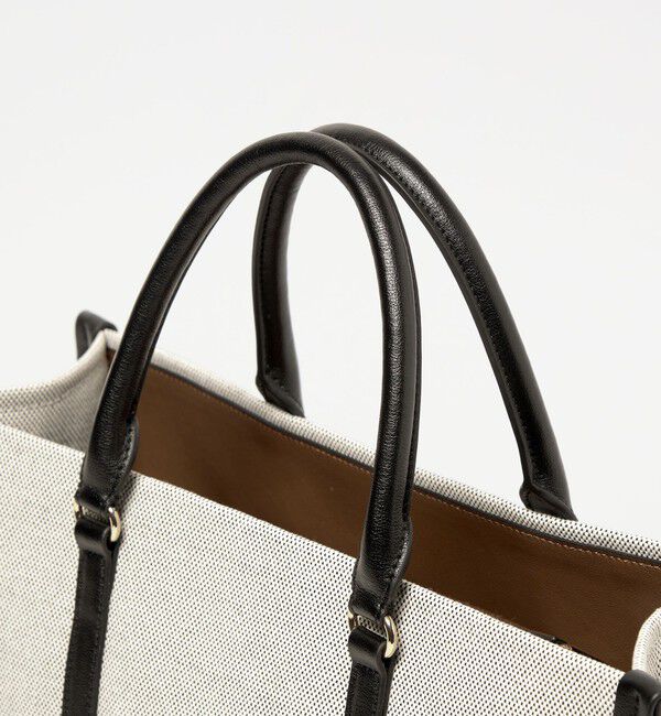 UNITED ARROWS「キャンバスコンビ スクエア トートバッグ」|トートバッグ|