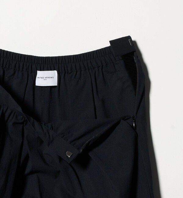 UNITED ARROWS「ギャザー フレア パンツ ‐はっ水 ウォッシャブル‐」|チノ|