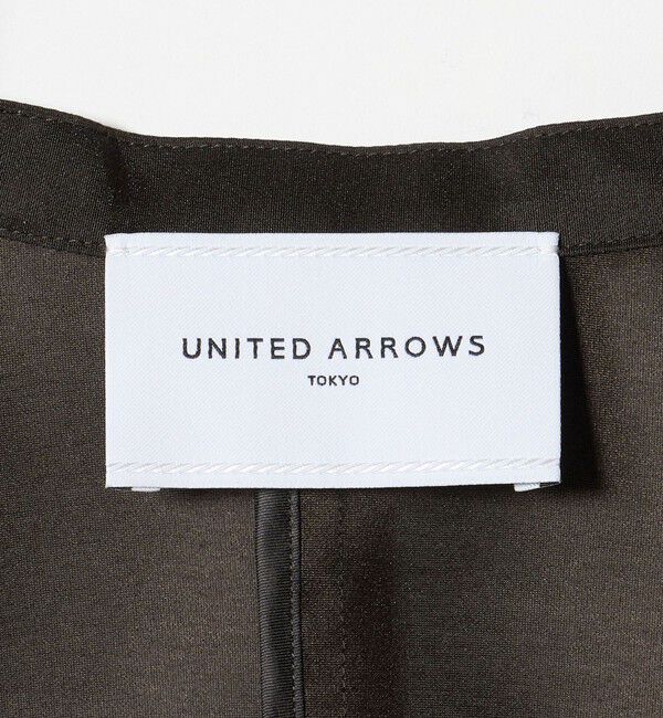 UNITED ARROWS「シアー ノーラペル ハーフスリーブ ジャケット ‐ウォッシャブル‐」|ノーカラージャケット|