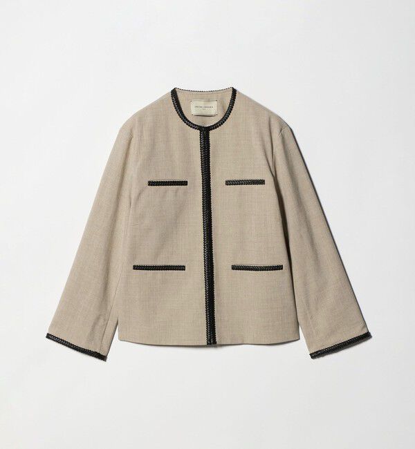 UNITED ARROWS「Spiree ASAMI ノーカラー ジャケット」|ノーカラージャケット|