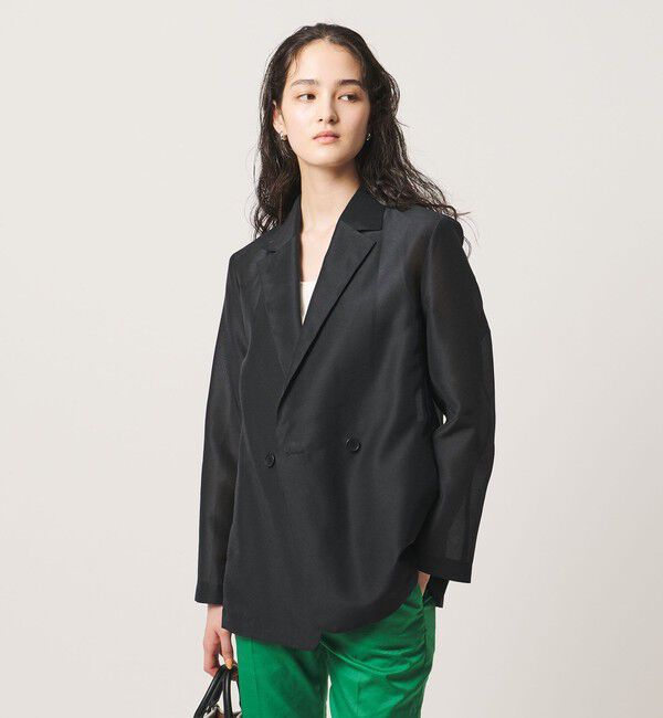 UNITED ARROWS「シアー テーラードジャケット ‐ウォッシャブル‐」|テーラードジャケット|