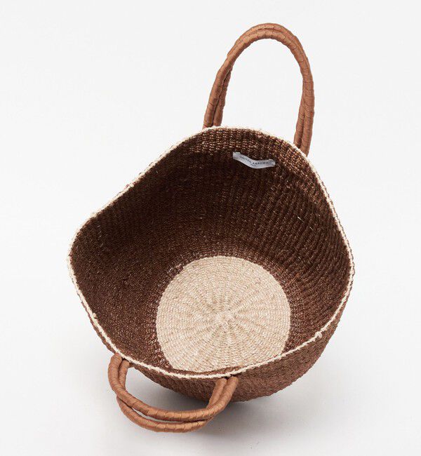 UNITED ARROWS「アバカ ダブルハンドル トートバッグ」|かごバッグ|