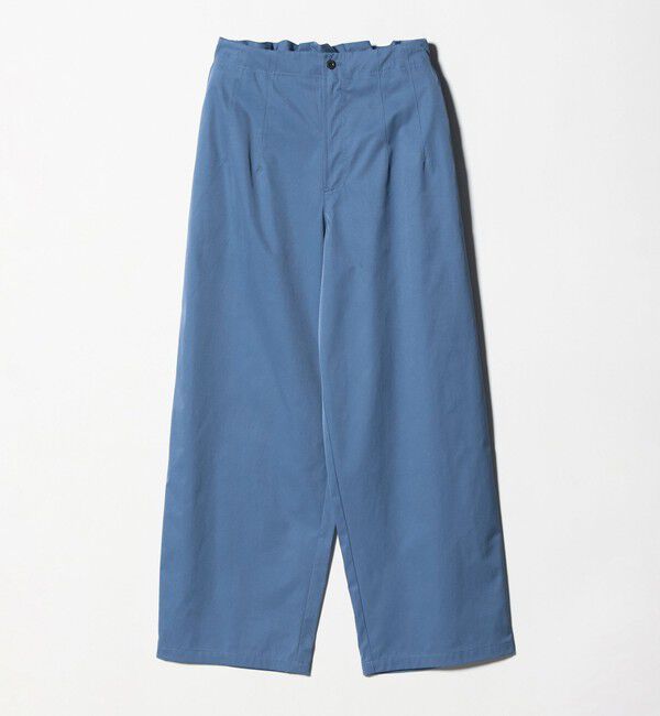 UNITED ARROWS「バック ギャザー リボンデザイン パンツ」|チノ|COBALT