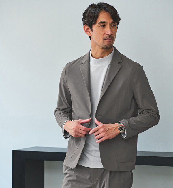 UNITED ARROWS green label relaxing「【WEB限定】JUST fit デイリーモック 長袖 Tシャツ -吸水速乾・抗菌-」|Tシャツ・カットソー|