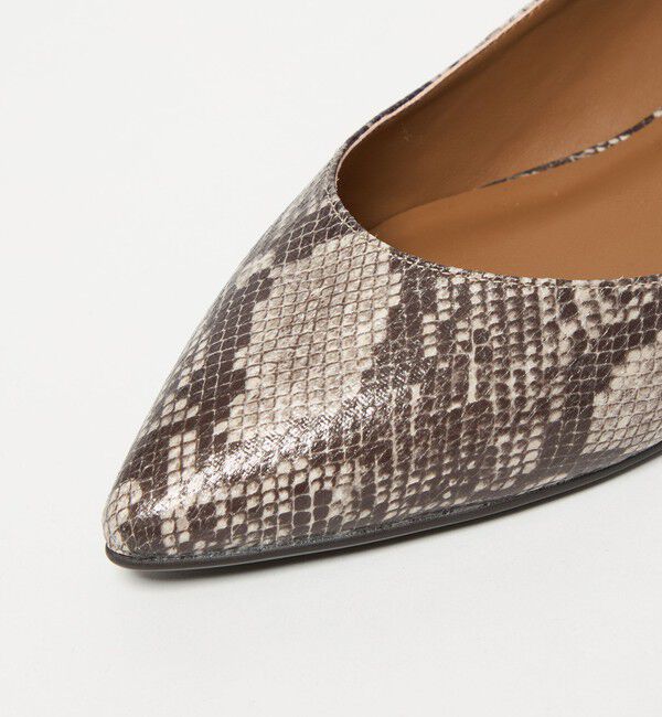 UNITED ARROWS green label relaxing「ポインテッド メタルライン フラットパンプス 撥水」|パンプス|